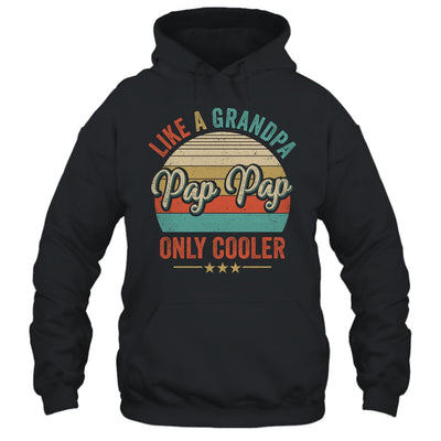 Pap Pap Like A Grandpa Only Cooler Vintage Dad Fathers Day Shirt & Hoodie | teecentury
