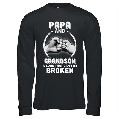 Papa And Grandson A Bond That Can't Be Broken T-Shirt & Hoodie | Teecentury.com