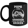 Papa And Grandson A Bond That Can't Be Broken Mug Coffee Mug | Teecentury.com