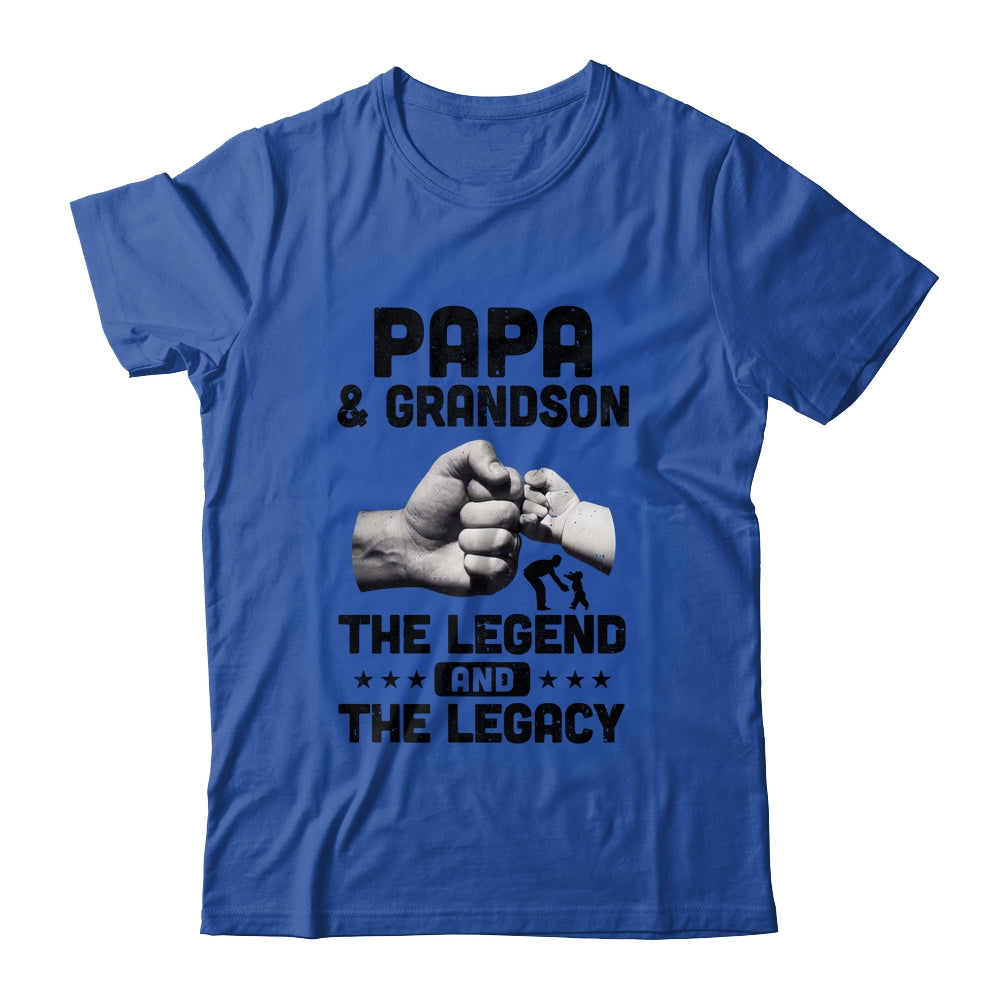 Papa And Grandson The Legend and The Legacy T-Shirt & Hoodie | Teecentury.com