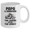 Papa And Grandson The Legend and The Legacy Mug Coffee Mug | Teecentury.com