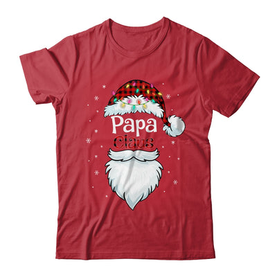 Papa Claus Beard Red Plaid Christmas Pajamas Xmas T-Shirt & Sweatshirt | Teecentury.com