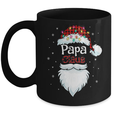 Papa Claus Beard Red Plaid Christmas Pajamas Xmas Mug Coffee Mug | Teecentury.com