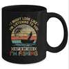 Papa Dad Fishing Gift I Might Look Like Im Listening To You Mug Coffee Mug | Teecentury.com