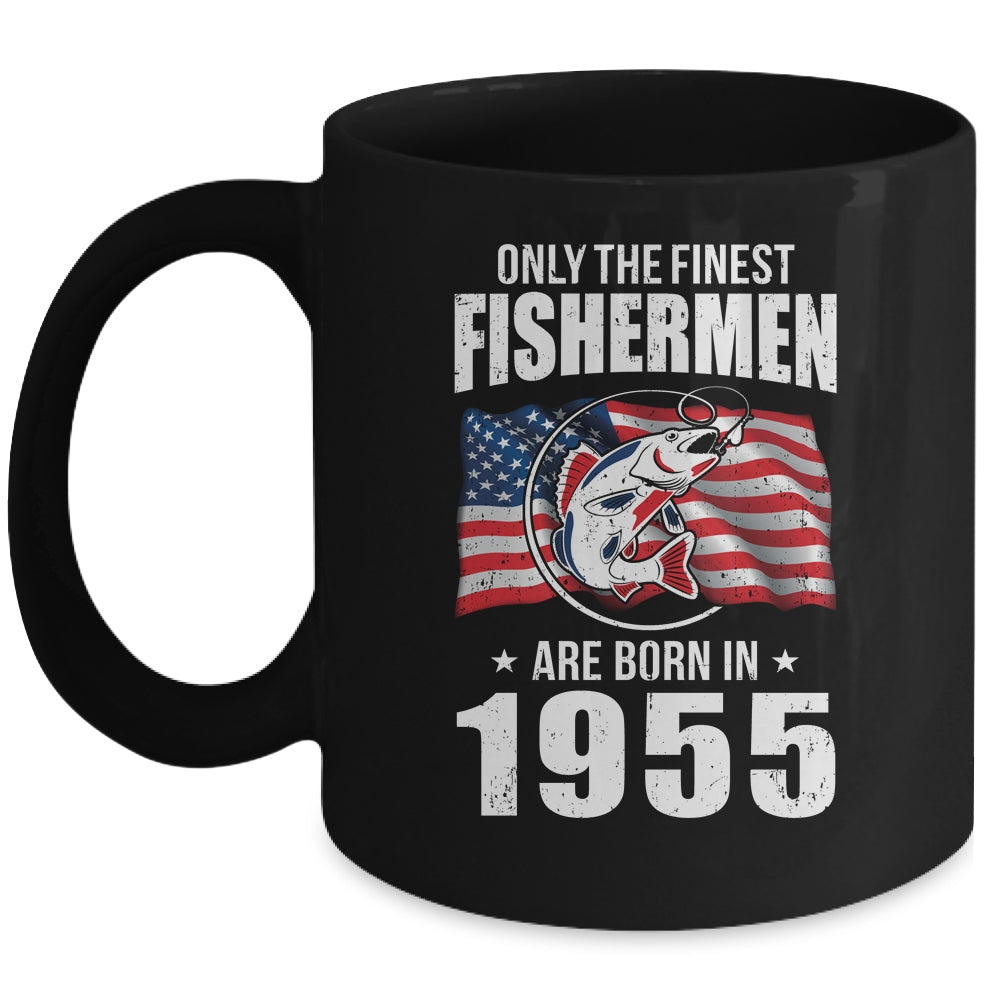 Papa Grandpa Fishing Fisherman 1955 67th Birthday Gift Mug Coffee Mug | Teecentury.com