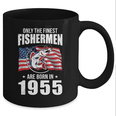 Papa Grandpa Fishing Fisherman 1955 67th Birthday Gift Mug Coffee Mug | Teecentury.com
