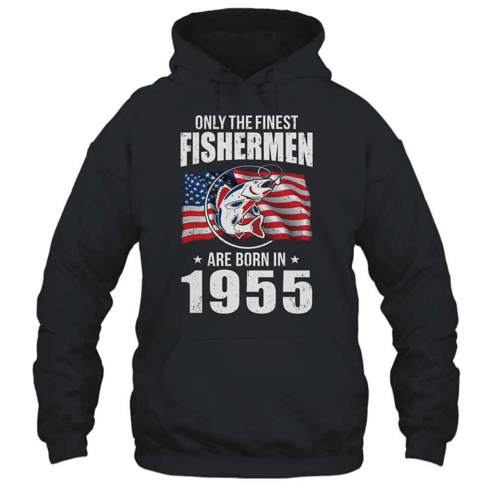 Papa Grandpa Fishing Fisherman 1955 67th Birthday Gift T-Shirt & Hoodie | Teecentury.com