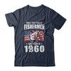 Papa Grandpa Fishing Fisherman 1960 62th Birthday Gift T-Shirt & Hoodie | Teecentury.com