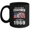 Papa Grandpa Fishing Fisherman 1960 62th Birthday Gift Mug Coffee Mug | Teecentury.com
