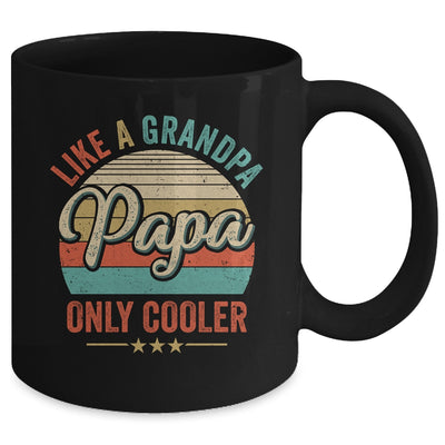 Papa Like A Grandpa Only Cooler Vintage Dad Fathers Day Mug | teecentury