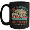 Papa Like A Grandpa Only Cooler Vintage Dad Fathers Day Mug | teecentury