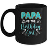 Papa Of The Birthday Girl Family Donut Birthday Mug | teecentury