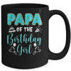 Papa Of The Birthday Girl Family Donut Birthday Mug | teecentury