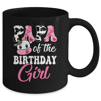 Papa Of The Birthday Girl Farm Cow 1st Birthday Girl Mug | teecentury