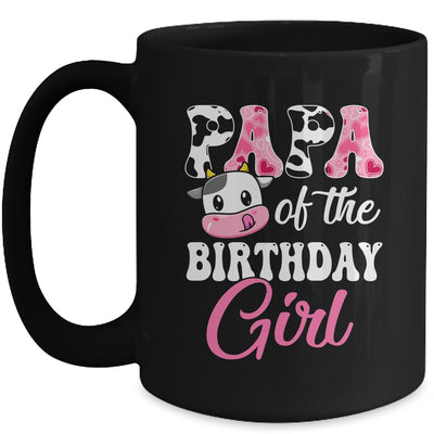 Papa Of The Birthday Girl Farm Cow 1st Birthday Girl Mug | teecentury