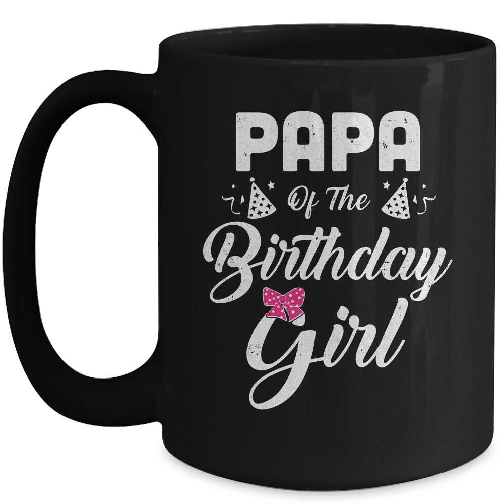 Papa Of The Birthday Girl Granddaughter Matching Family Mug Coffee Mug | Teecentury.com