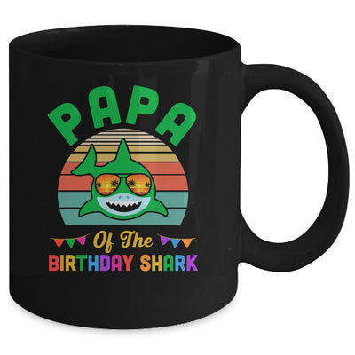 Papa Of The Shark Birthday Papa Matching Family Mug | teecentury