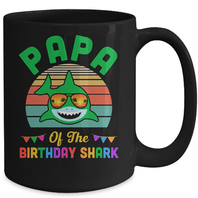 Papa Of The Shark Birthday Papa Matching Family Mug | teecentury