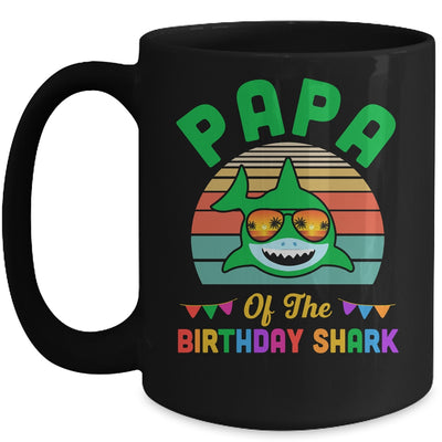 Papa Of The Shark Birthday Papa Matching Family Mug | teecentury