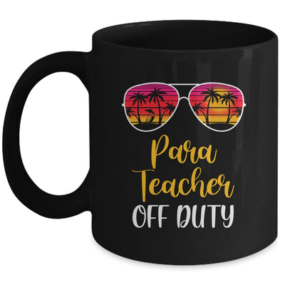 Para Teacher Off Duty Sunglasses Beach Sunset Mug Coffee Mug | Teecentury.com