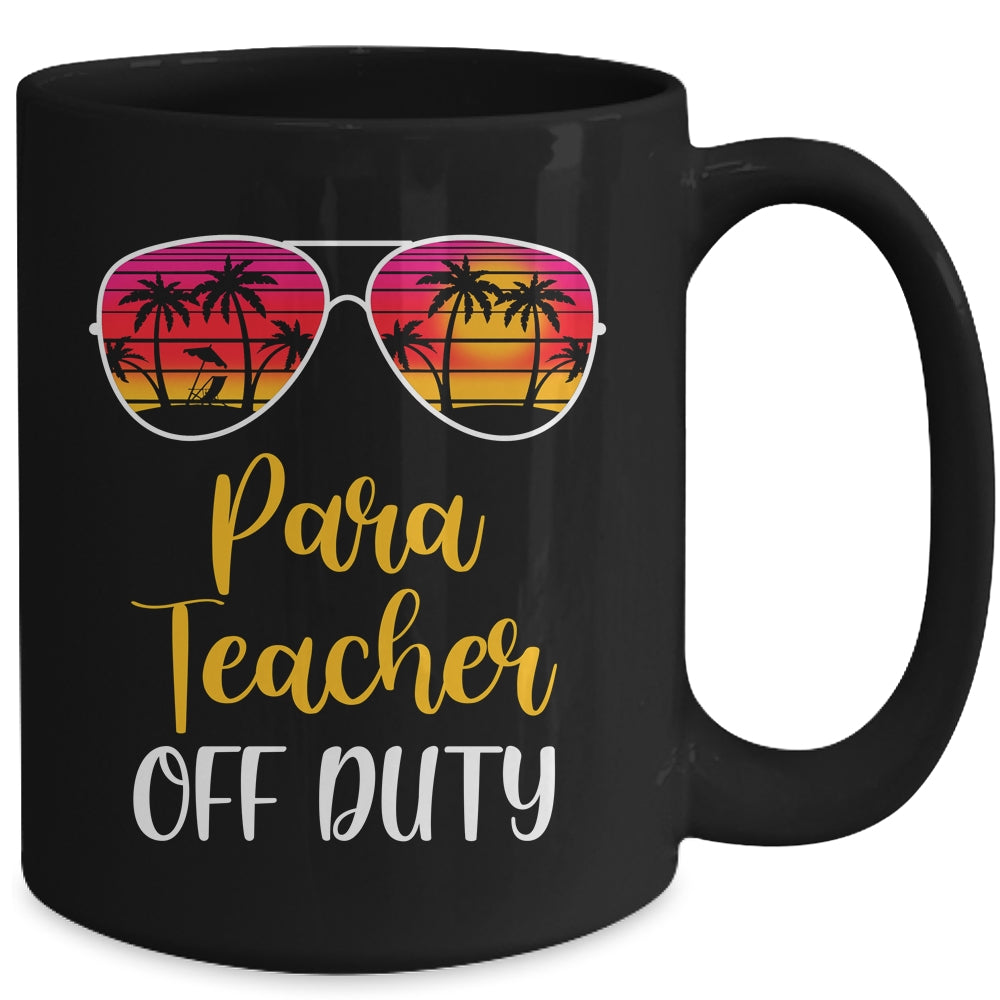 Para Teacher Off Duty Sunglasses Beach Sunset Mug Coffee Mug | Teecentury.com