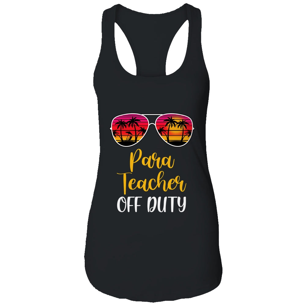 Para Teacher Off Duty Sunglasses Beach Sunset T-Shirt & Tank Top | Teecentury.com