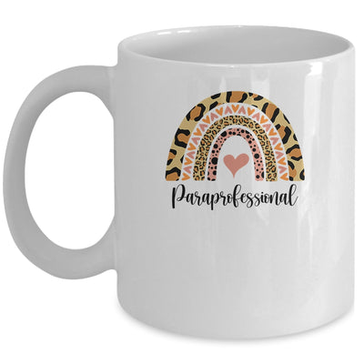 Paraprofessional Rainbow Leopard Funny School Mug Coffee Mug | Teecentury.com
