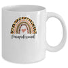 Paraprofessional Rainbow Leopard Funny School Mug Coffee Mug | Teecentury.com