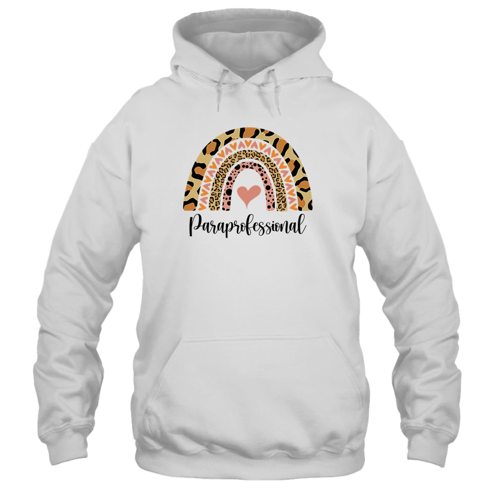Paraprofessional Rainbow Leopard Funny School T-Shirt & Tank Top | Teecentury.com