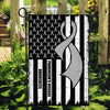 Parkinson's Disease Awareness America Flag Grey Ribbon Flag | Teecentury.com