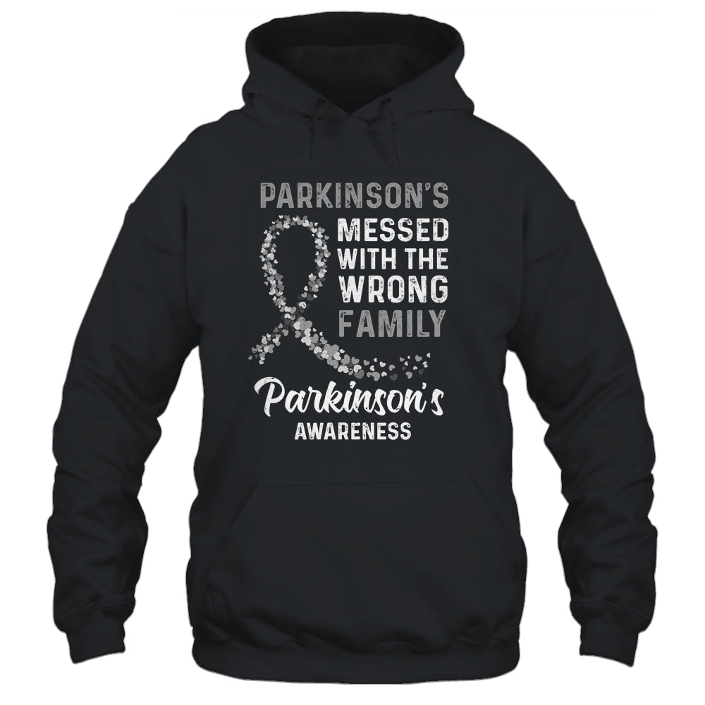 Parkinson's Disease Awareness Messed With The Wrong Family Support T-Shirt & Hoodie | Teecentury.com