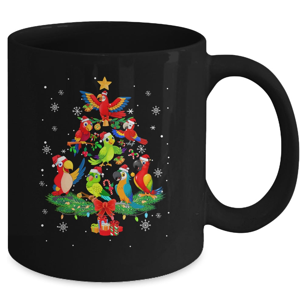 Parrot Bird Christmas Tree Ornament Funny Xmas Mug | teecentury
