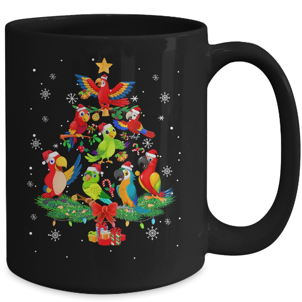 Parrot Bird Christmas Tree Ornament Funny Xmas Mug | teecentury