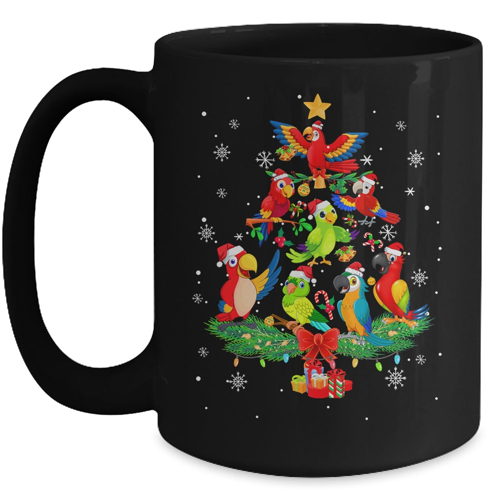 Parrot Bird Christmas Tree Ornament Funny Xmas Mug | teecentury