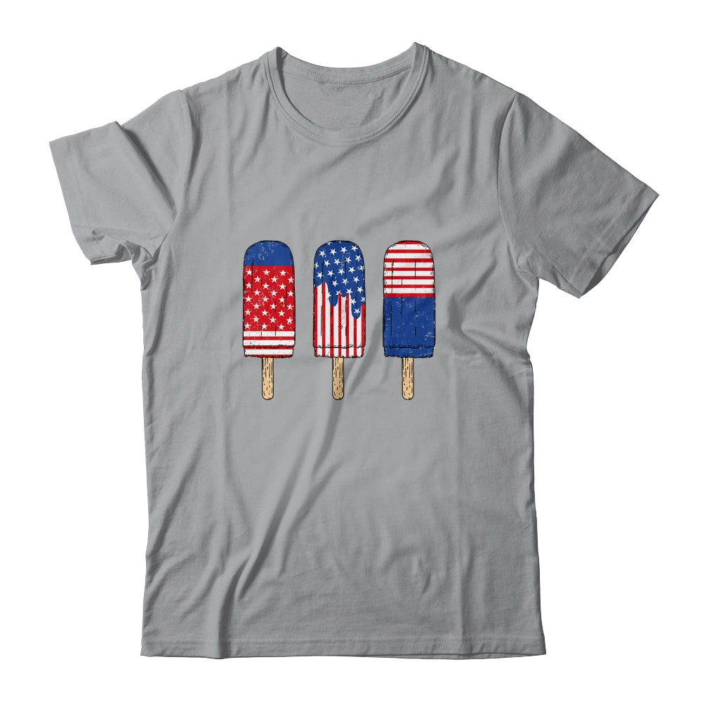 Patriotic 4th Of July USA America Flag Popsicle's Summer T-Shirt & Tank Top | Teecentury.com