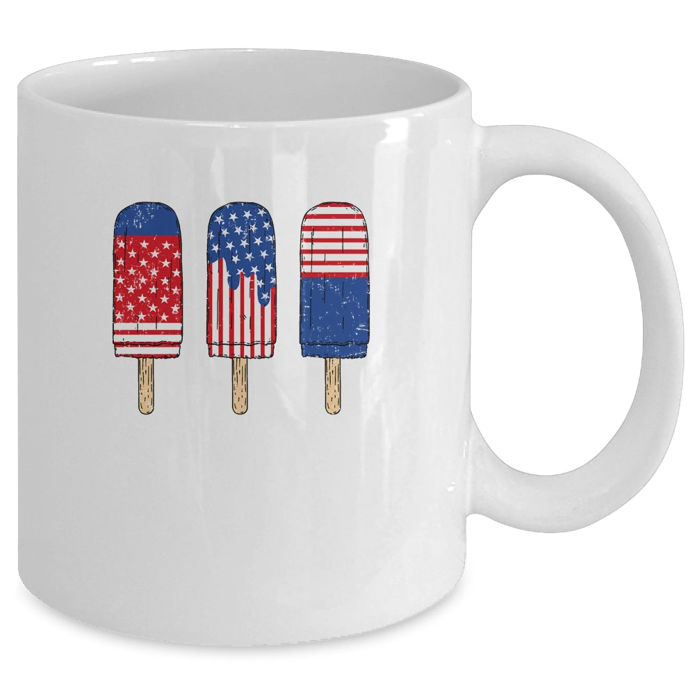 Patriotic 4th Of July USA America Flag Popsicle's Summer Mug Coffee Mug | Teecentury.com