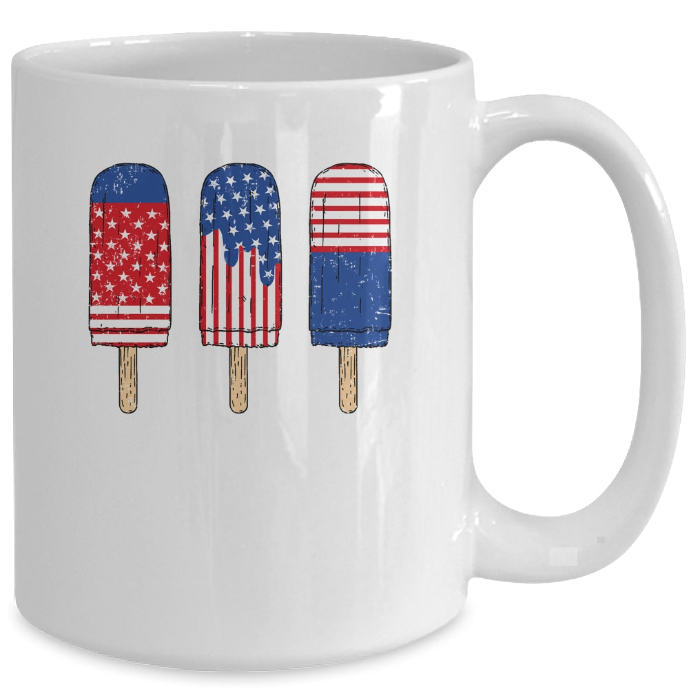 Patriotic 4th Of July USA America Flag Popsicle's Summer Mug Coffee Mug | Teecentury.com