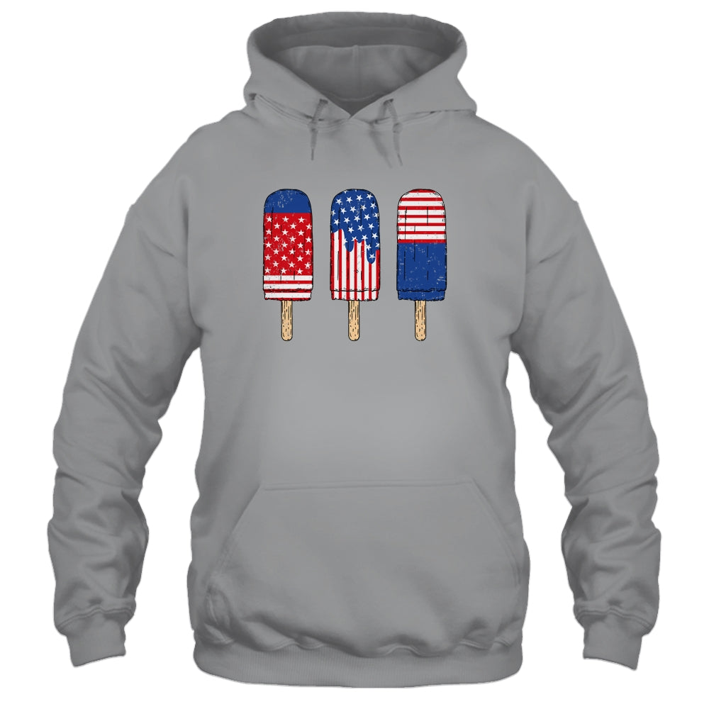 Patriotic 4th Of July USA America Flag Popsicle's Summer T-Shirt & Tank Top | Teecentury.com