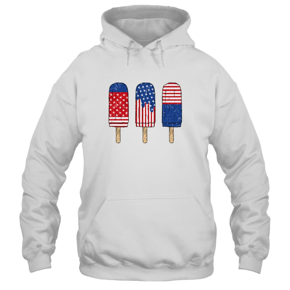 Patriotic 4th Of July USA America Flag Popsicle's Summer T-Shirt & Tank Top | Teecentury.com