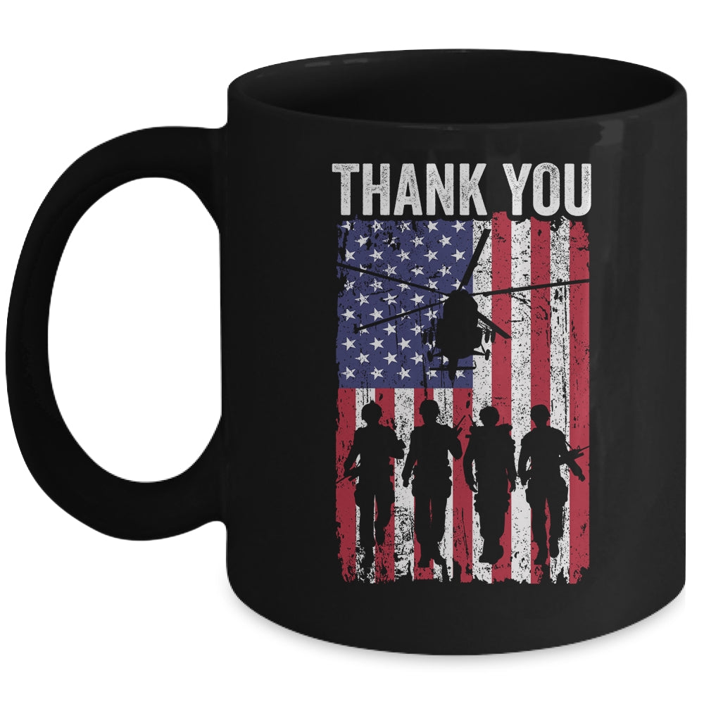 Patriotic American Flag Memorial Day Thank You For Men Women Mug | teecentury