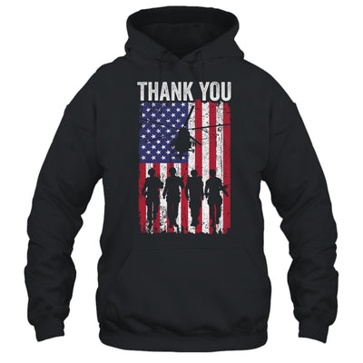 Patriotic American Flag Memorial Day Thank You For Men Women Shirt & Hoodie | teecentury