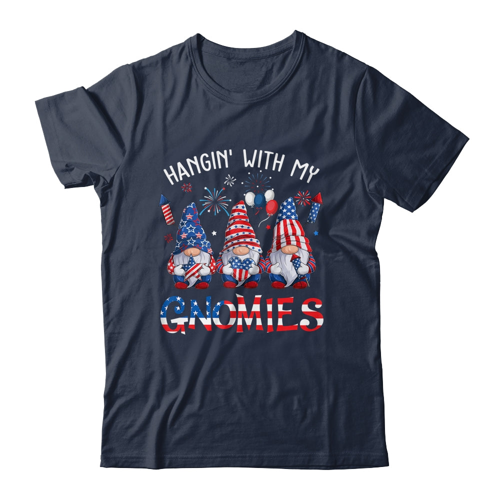 Patriotic Gnome 4th Of July Funny Hangin With My Gnomies Shirt & Tank Top | teecentury