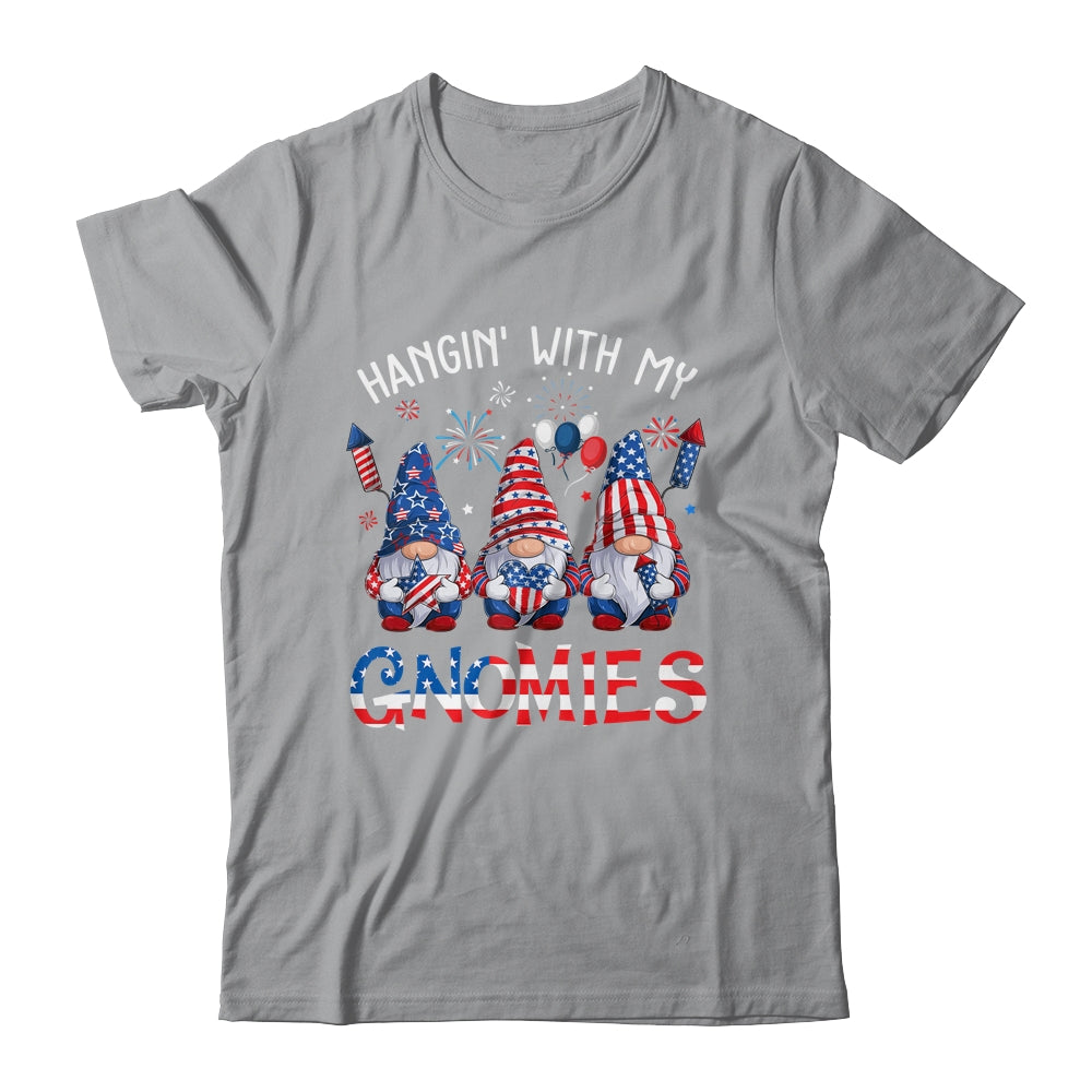 Patriotic Gnome 4th Of July Funny Hangin With My Gnomies Shirt & Tank Top | teecentury