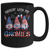 Patriotic Gnome 4th Of July Funny Hangin With My Gnomies Mug | teecentury