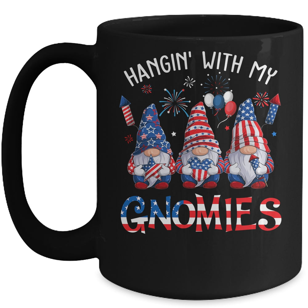 Patriotic Gnome 4th Of July Funny Hangin With My Gnomies Mug | teecentury