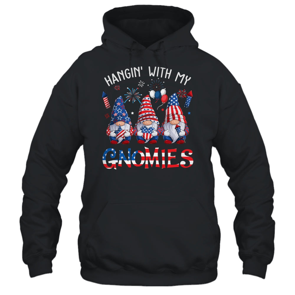 Patriotic Gnome 4th Of July Funny Hangin With My Gnomies Shirt & Tank Top | teecentury