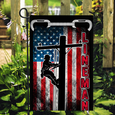 Patriotic Lineman Flag American US Flag | Teecentury.com