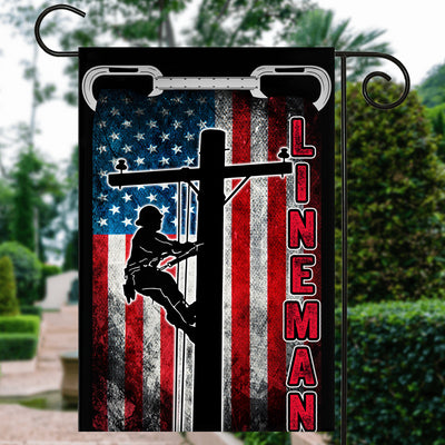 Patriotic Lineman Flag American US Flag | Teecentury.com