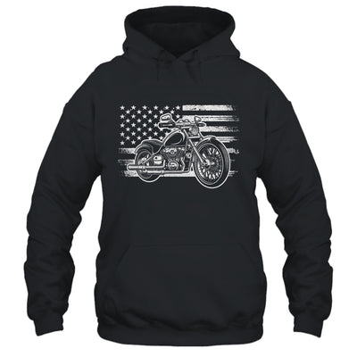 Patriotic Motorcycle Biker Vintage American US Flag Shirt & Hoodie | teecentury