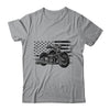 Patriotic Motorcycle Vintage American US Flag Biker Shirt & Hoodie | teecentury